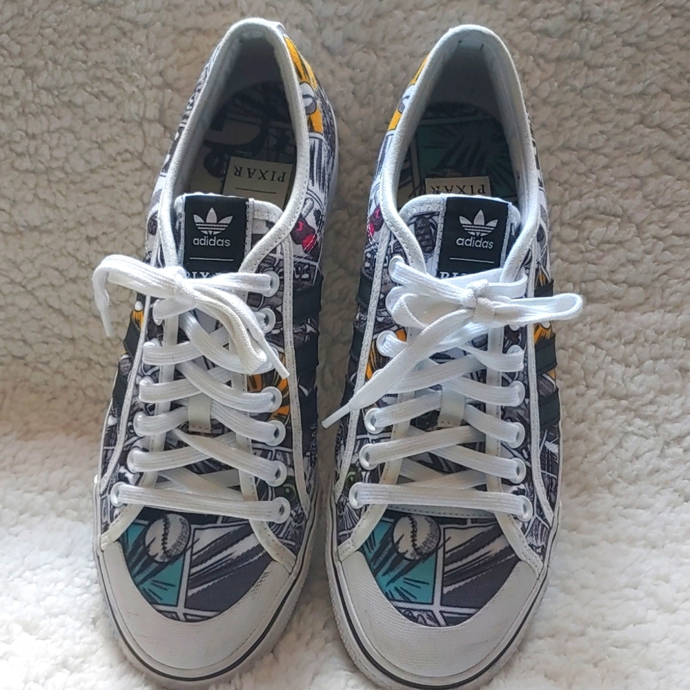 Adidas Multicolor Graphic Pixar Men Sneakers Size 10 1/2